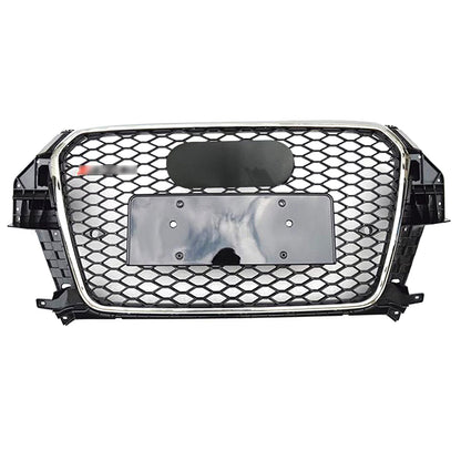 Front Bumper Grille Fit for AD Q3 RSQ3 SQ3 2013-2015 Mesh Honeycomb Bumper grille
