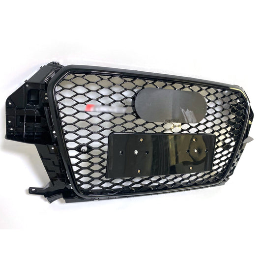 Chrome Bumper Grille Fit for AD Q3 RSQ3 SQ3 2013-2015 Mesh Honeycomb Bumper grille