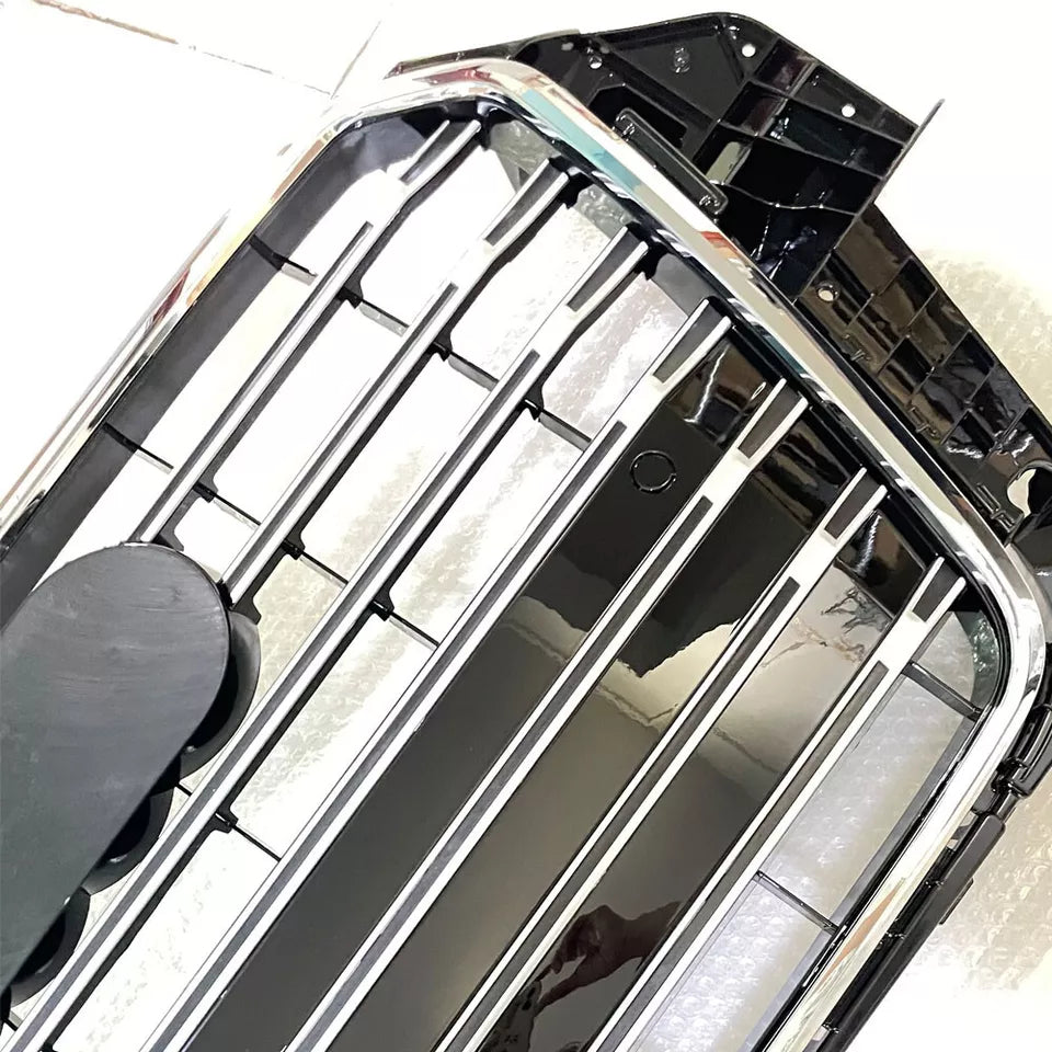 Chrome Bumper Grille Fit for AD Q3 RSQ3 SQ3 2013-2015 Grill grille Gloss Black Body
