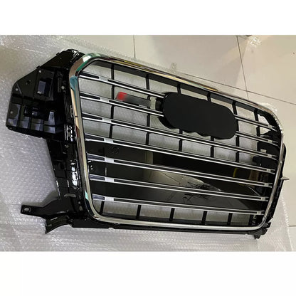 Chrome Bumper Grille Fit for AD Q3 RSQ3 SQ3 2013-2015 Grill grille Gloss Black Body