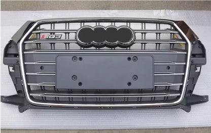 Chrome Bumper Grille Fit for AD Q3 RSQ3 SQ3 2013-2015 Grill grille Grey Body
