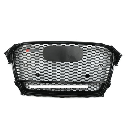 Bumper Grille Fit for A D A4 2013-2016 Honeycomb Grille with Gloss Black Body