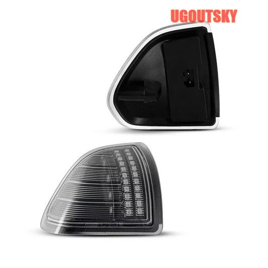 UGOUTSKY LED Side Mirror Turn Signal Lights Clear For 2010-2018 Dodge Ram 1500 2500 3500