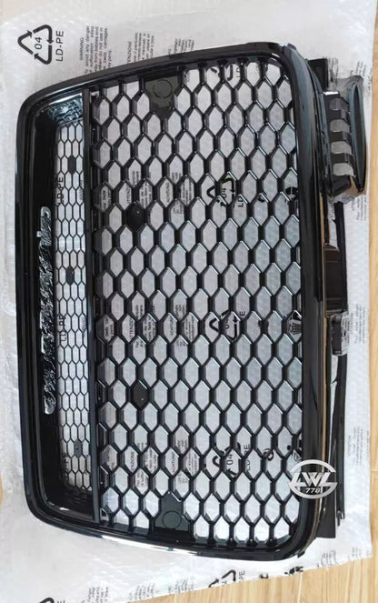 Mesh Black Front Bumper Grill Grille for 2005-02008 A4 B7 RS4 Style Non S-line