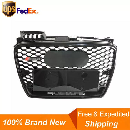 Mesh Black Front Bumper Grill Grille for 2005-02008 A4 B7 RS4 Style Non S-line
