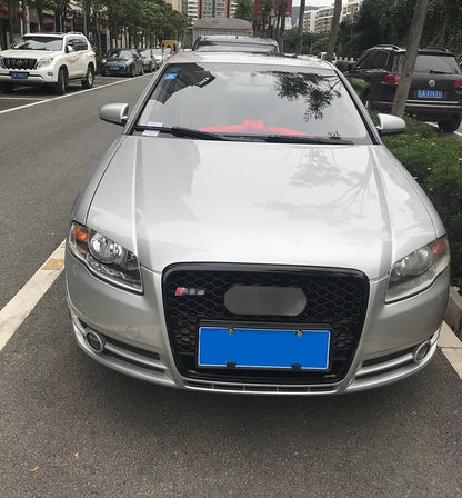 Mesh Black Front Bumper Grill Grille for 2005-02008 A4 B7 RS4 Style Non S-line