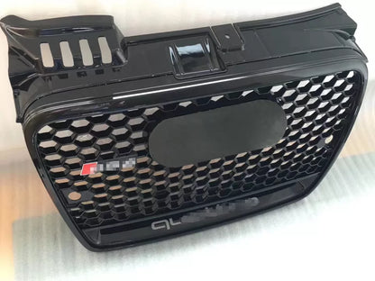 Mesh Black Front Bumper Grill Grille for 2005-02008 A4 B7 RS4 Style Non S-line