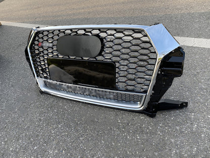 2016 Q3 bumper grille mesh design
2017  Q3 front bumper grille chrome finish
2018 Q3 bumper grille upgrade kit