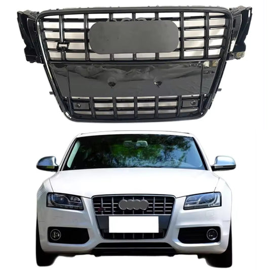 Bumper Grille Fit for  A5 2008-2012 Grill Grille with Gloss Black Body