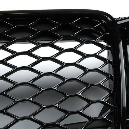 Bumper Grille Fit for  A5 2008-2012 Honeycomb Grille with Gloss Black Body