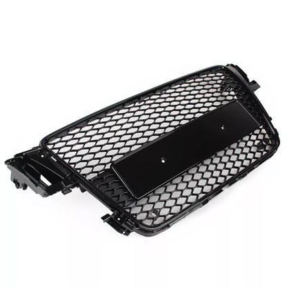 Bumper Grille Fit for  A5 2008-2012 Honeycomb Grille with Gloss Black Body No Emblem