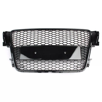 Bumper Grille Fit for  A5 2008-2012 Honeycomb Grille with Gloss Black Body No Emblem