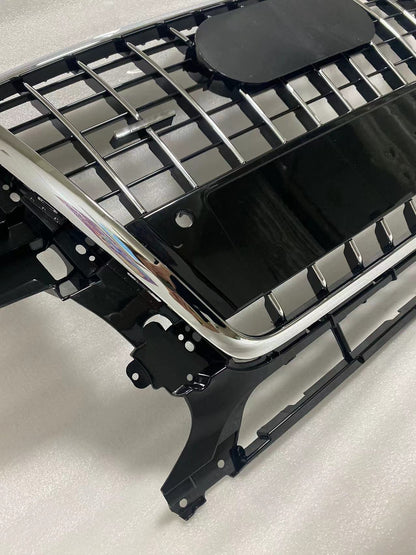 Front Bumper Grille Fit for AD Q5 RSQ5 2009-2012 Grill Grille Chrome