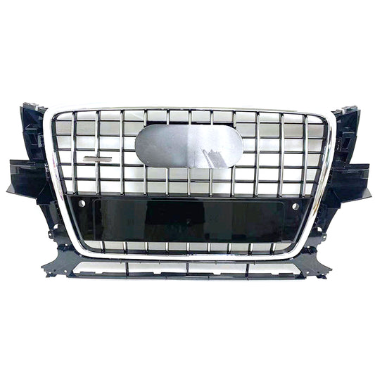 Chrome Bumper Grille Fit for AD Q5 RSQ5 2009-2012 Grill Grille Grey Body