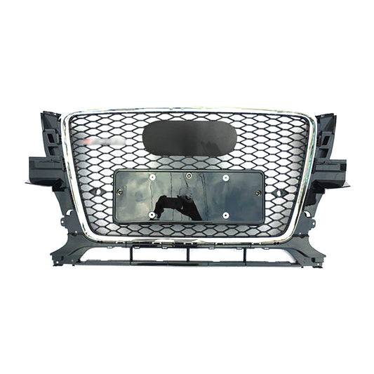 Chrome Bumper Grille Fit for AD Q5 RSQ5 2009-2012 Mesh Honeycomb Grille