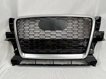 Chrome Bumper Grille Fit for AD Q5 RSQ5 2009-2012 Mesh Honeycomb Grille