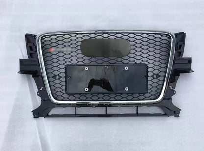 Chrome Bumper Grille Fit for AD Q5 RSQ5 2009-2012 Mesh Honeycomb Grille