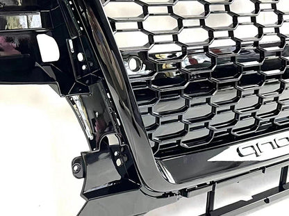Chrome Bumper Grille Fit for AD Q5 RSQ5 2009-2012 Mesh Honeycomb Grille
