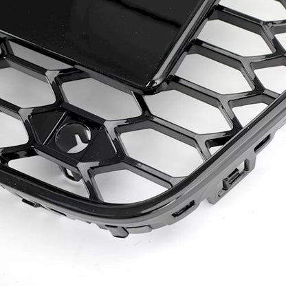 Bumper Grille Fit for A D A5 2013-2016 Honeycomb Grille with Gloss Black Body No Emblem