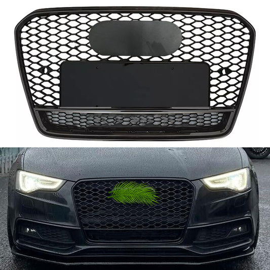 Bumper Grille Fit for A D A5 2013-2016 Honeycomb Grille with Gloss Black Body