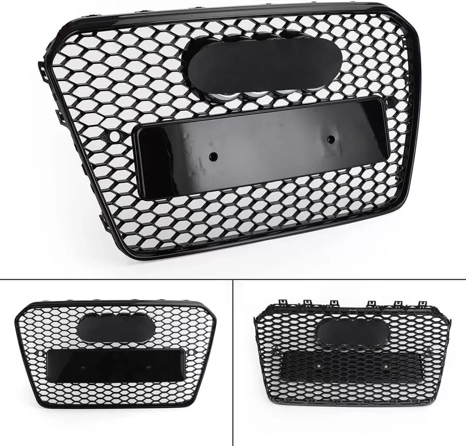 For A5 RS5 S5 2012-2016 Front Bumper Honeycomb Grille Mesh Grille