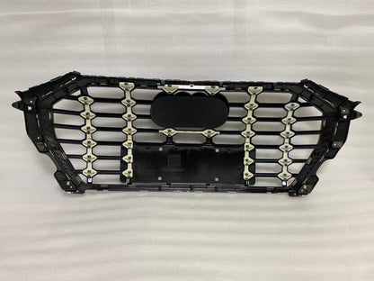 Front Bumper Grille Fit for AD Q3 SQ3 2019-2023 Grill Grille Bumper grille Gloss Black