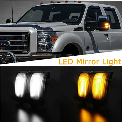 Switchback LED Side Mirror Marker Light For 08-16 Ford F250 F350 F450 Super Duty