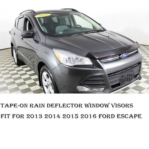 For 2013 2014 2015 2016 Ford Escape Window Visors Vent Rain Deflector Smoked