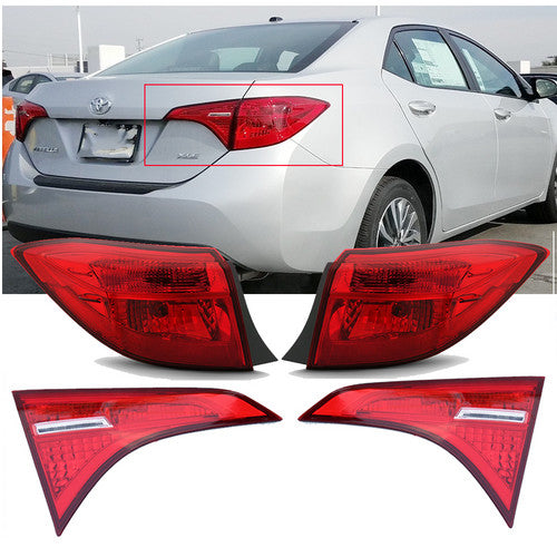 For 2017 2018 2019 Toyota Corolla SE XSE Inner&Outer Taillights tail lamps