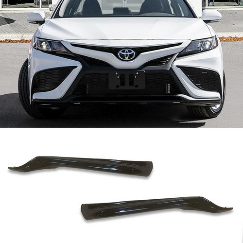 For 2021 2022 TOYOTA Camry SE XSE Bumper Lower Grille Trim Moldings glossy Black