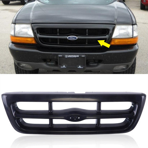 Front Bumper Grille F87Z8200FA For 1998-2000 Ford Ranger Pickup 2-Door Truck