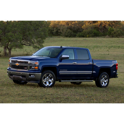 Fit 2014 2015 2016 Chevrolet Silverado/ Gmc Sierra Chrome Top Half Mirror Covers