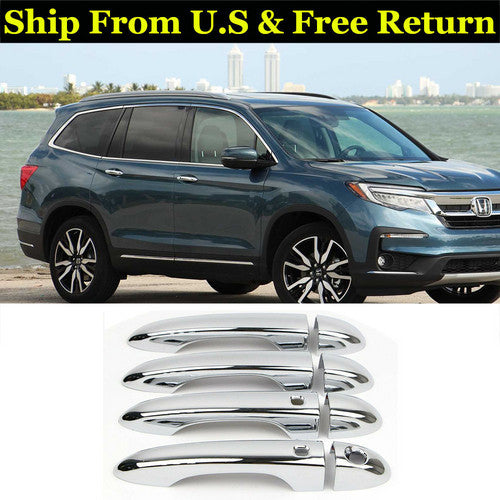 For 2017 2018 2019 2020 Honda Ridgeline CHROME 4DOOR HANDLE COVERS