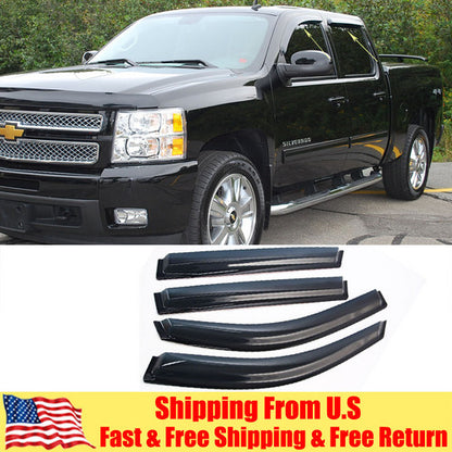 Fit 2015 2016 2017 2018 Chevrolet Silverado 2500/3500 Acrylic Window Visors 4PCS