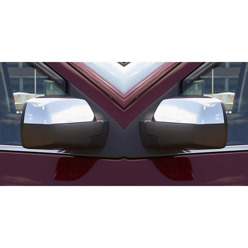 Fit 2014 2015 2016 Chevrolet Silverado/ Gmc Sierra Chrome Top Half Mirror Covers