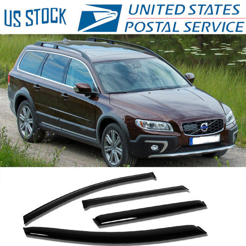 For 2008-2016 Volvo XC70 V70 Smoke Window Vent Visor Sun Wind Rain Deflector