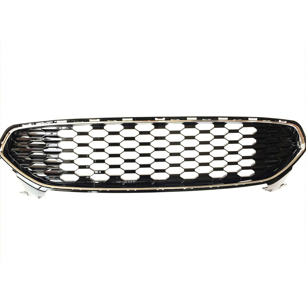 Front Upper Grille Fit 2013-2015 Ford Fusion Mustang Style Chrome Trim