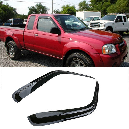 For 1998-2004 Nissan Frontier Crew Smoke Window Visor+Sunroof Rain Deflector 5PC