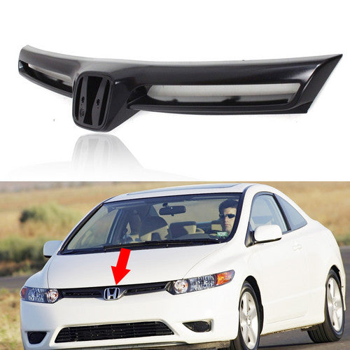 Front Bumper Upper Grille black For 2006 2007 2008 Honda Civic Coupe