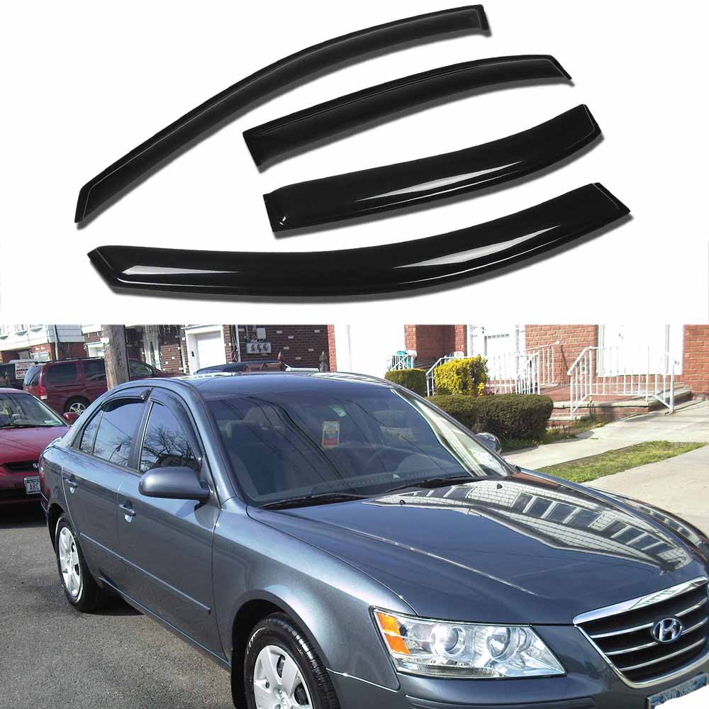 For 2006-2010 Hyundai Sonata Sedan Window Visor Vent Rain Deflector Guard