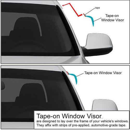 For 2018-2021 Honda Accord Sedan Window Visor+Moon Sunroof Visor Rain Guard 5PC