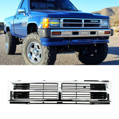 Grille For 87-88 Toyota Pickup 87-89 4Runner Center Plastic