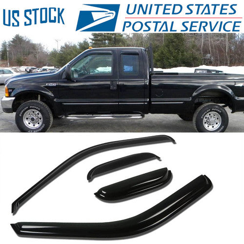 For 1999-2015 Ford Super Duty Window Vent Visor Rain Guard Deflector Sun Shade