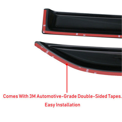 For 2004-2010 Mitsubishi Galant Smoke Tint Window Visor Sun Wind/Rain Deflector