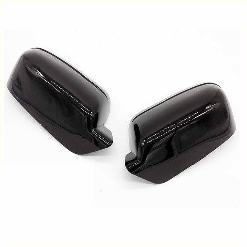 For 06-11 Ford Fusion Mercury Milan Glossy Black Mirror Cover Overlay Top Half