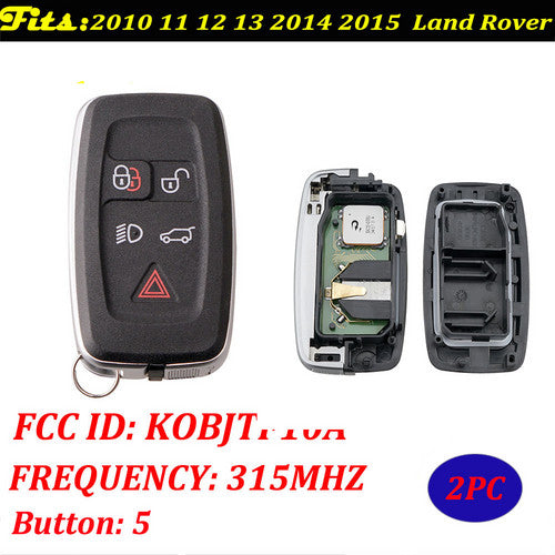 2PC Remote Keyless Entry Key Fobs For 2010-2015 Land Range Rover KOBJTF10A