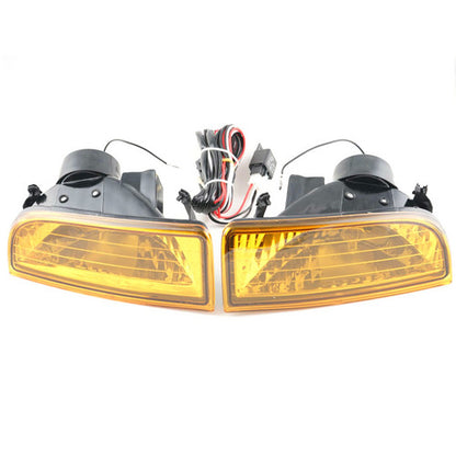 For Honda Prelude 1997-2001 Fog Lights Driving Bumper Lamps+Switch Amber