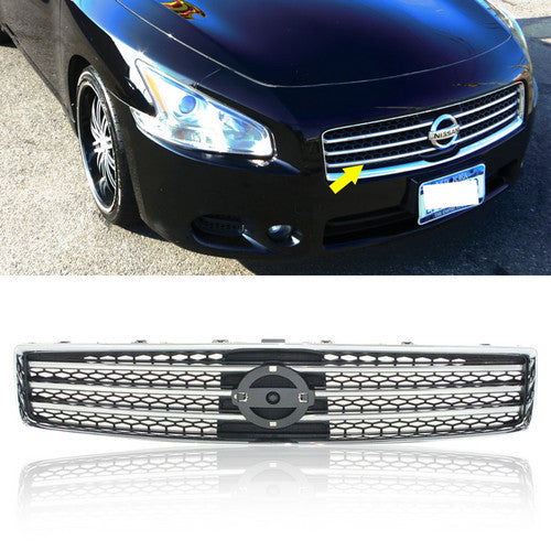 New Front bumper Upper Grille Chrome grill for 2009 2010 2011 Nissan Maxima