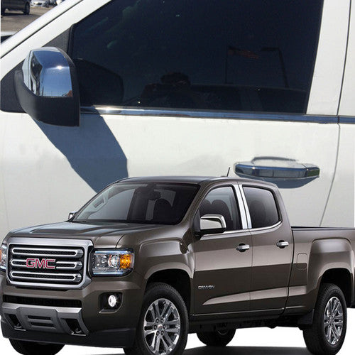 For 2014 2015 2016 2017 GMC Canyon Chrome Mirror Cover