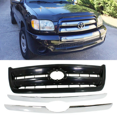 Front Bumper Grille Grill TO1200262 For 2003 2004 2005 2006 Toyota Tundra Black